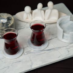 Costa Bardak Altlığı Seti Afyon White