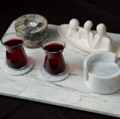 Costa Bardak Altlığı Seti Afyon White