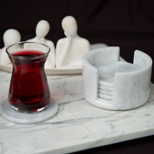 Costa Bardak Altlığı Seti Afyon White