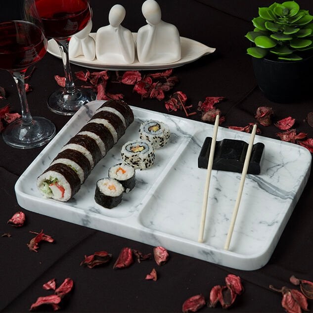 Atarashi Mermer Suşi Tabağı