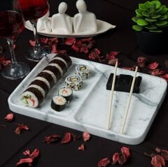 Atarashi Mermer Suşi Tabağı