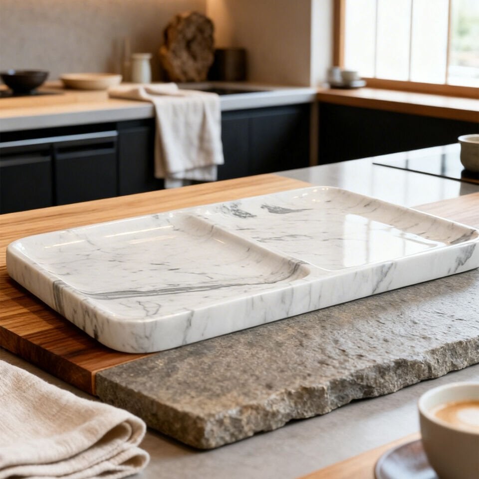 Atarashi Mermer Suşi Tabağı