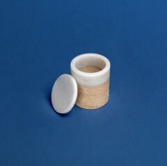 Bicolore Kapaklı Mermer Kutu