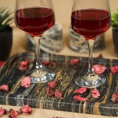 Angolo Mermer Dikdörtgen Tepsi