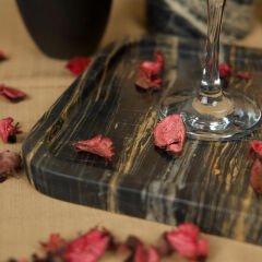 Angolo Mermer Dikdörtgen Tepsi