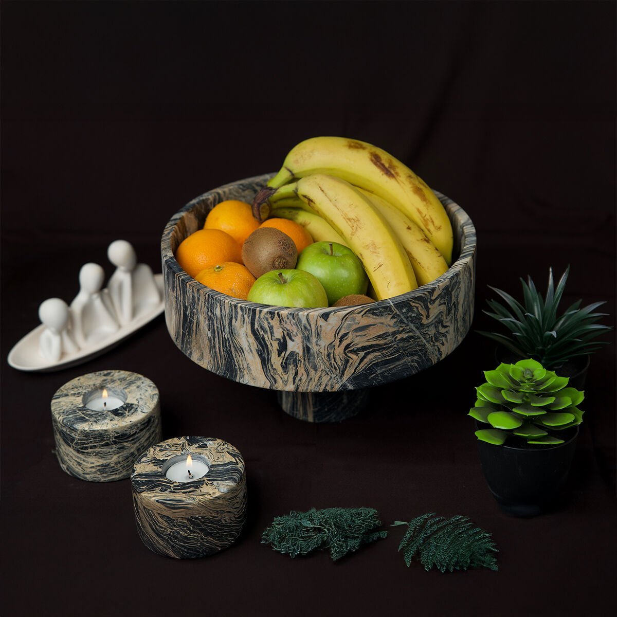 Profondo Ayaklı Mermer Kase