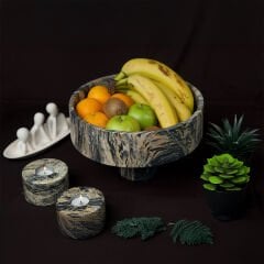 Profondo Ayaklı Mermer Kase