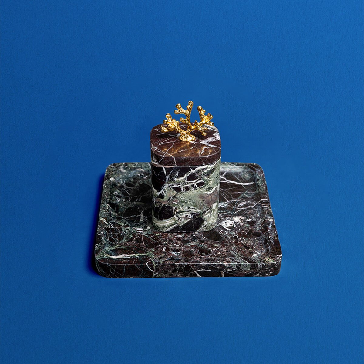 Verde Gold Detay Kapaklı Kutu