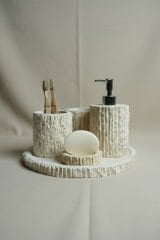 Traverten Mermer Banyo Seti 5’li