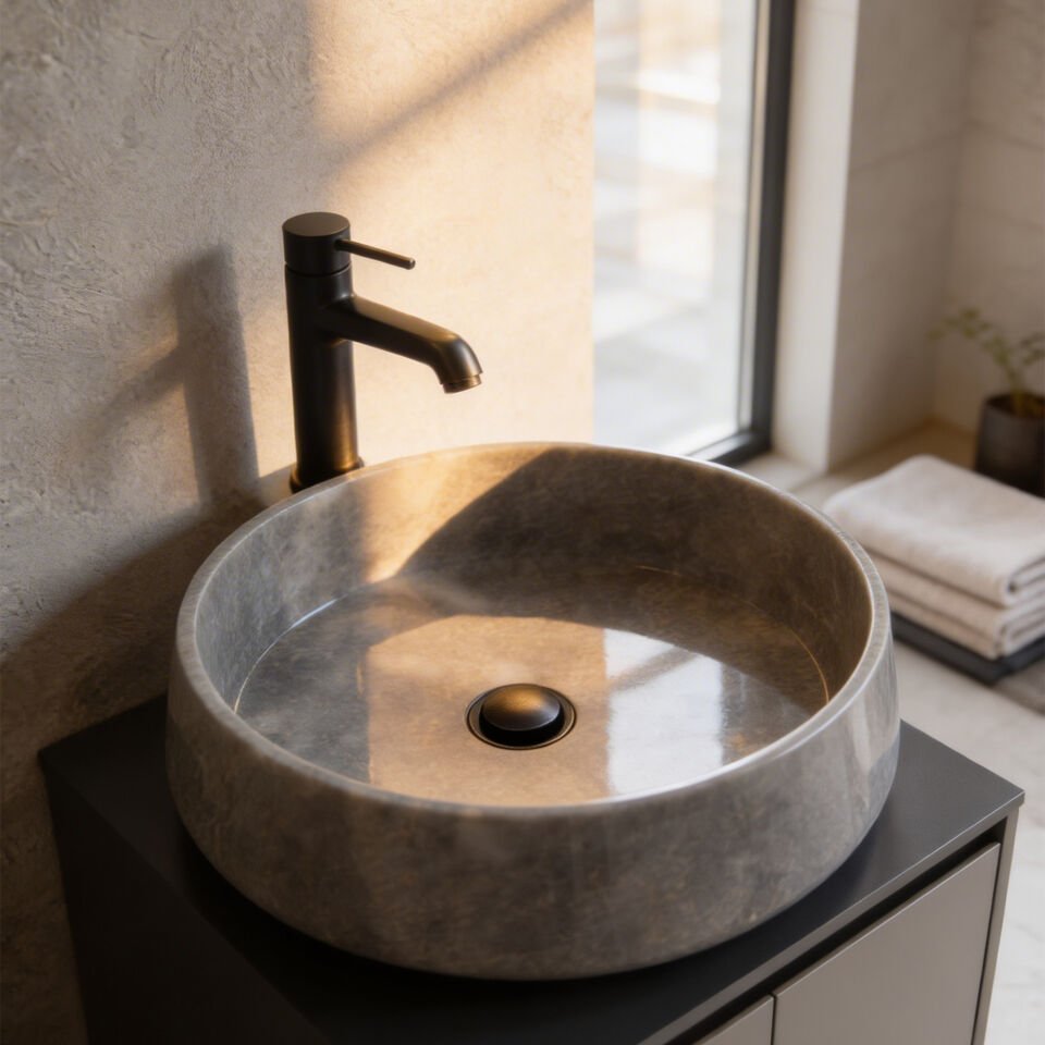 Athena Mermer Çanak Lavabo