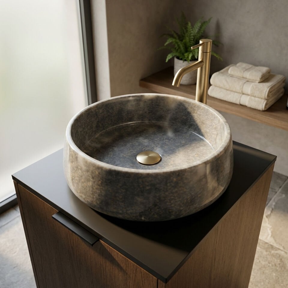 Athena Mermer Çanak Lavabo