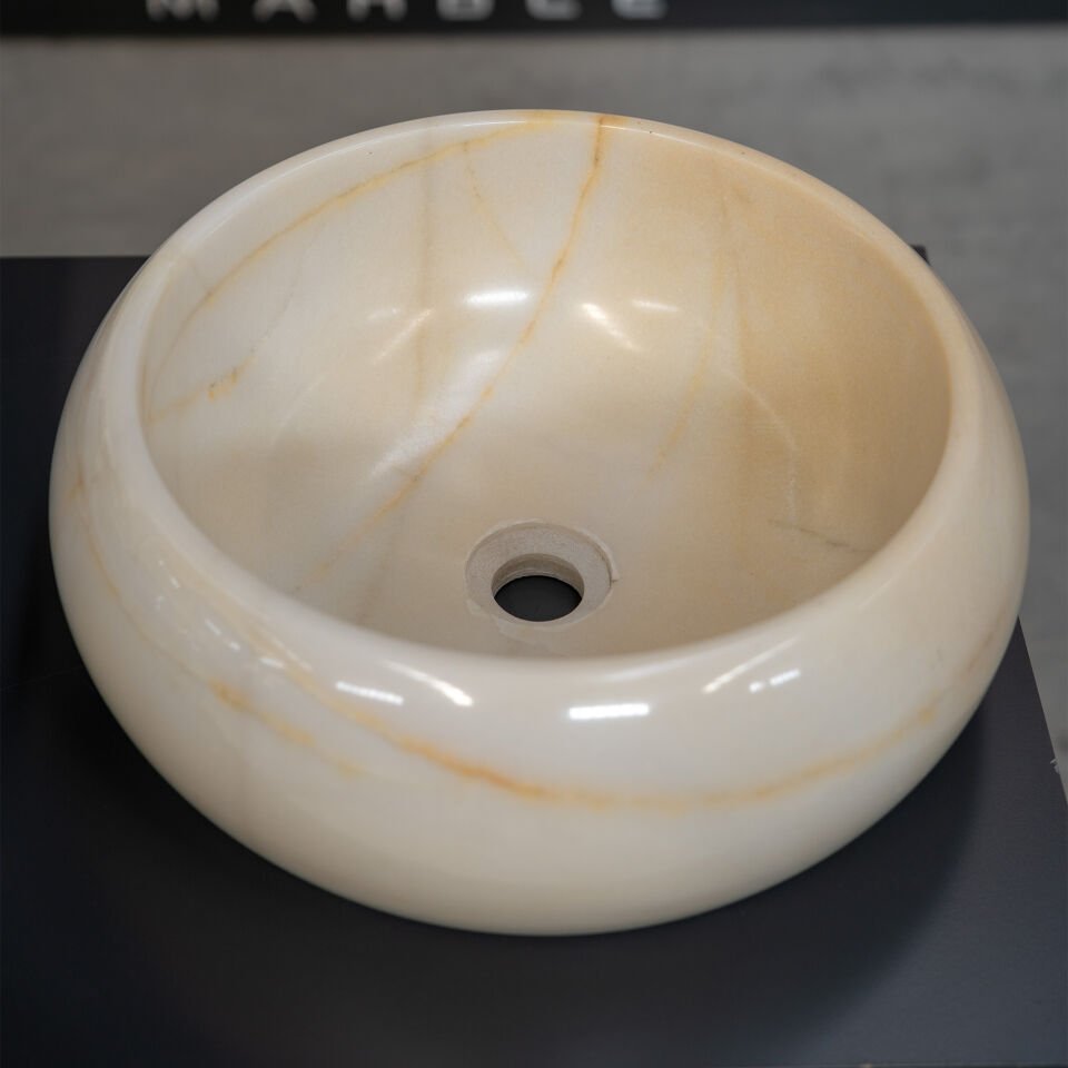 Perla Mermer Çanak Lavabo