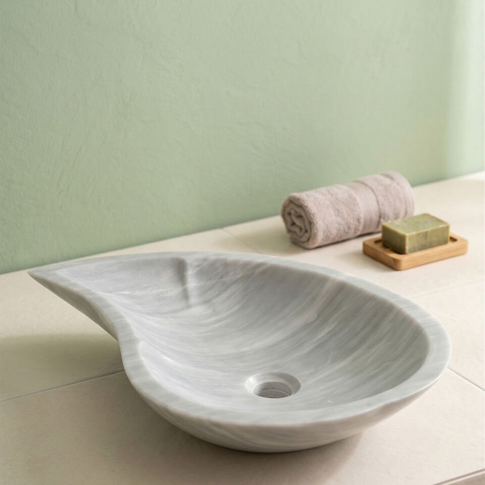 Lidya Mermer Çanak Lavabo