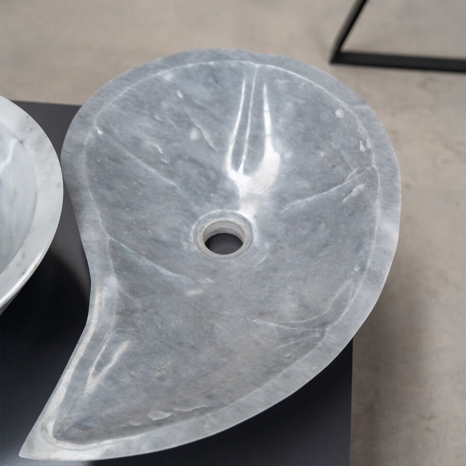 Lidya Dark Mermer Çanak Lavabo