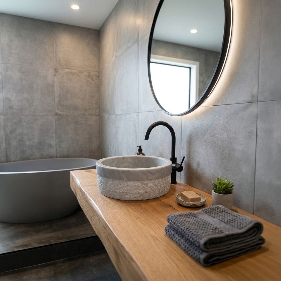 Hera Mermer Çanak Lavabo