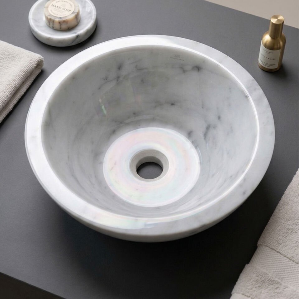 Solid Mermer Çanak Lavabo