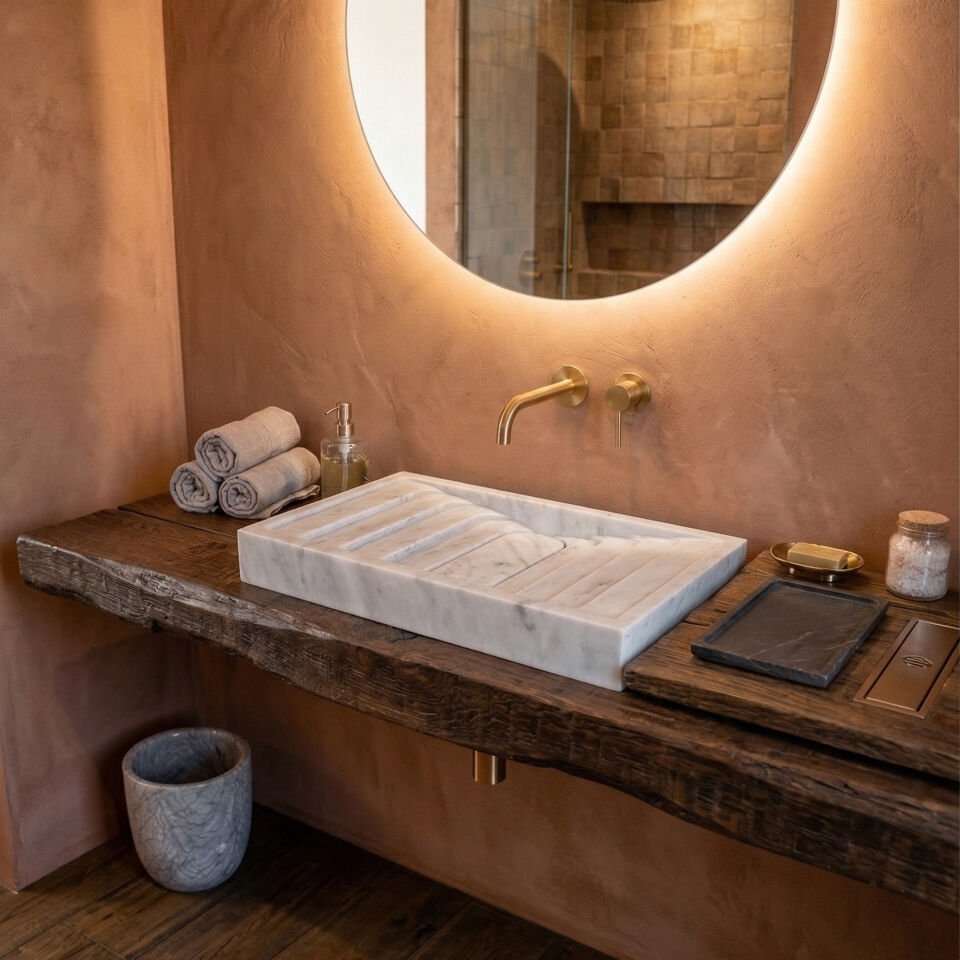 Royal Mermer Blok Lavabo