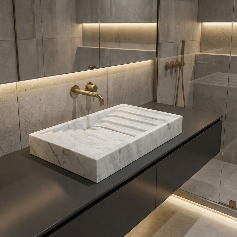 Royal Mermer Blok Lavabo