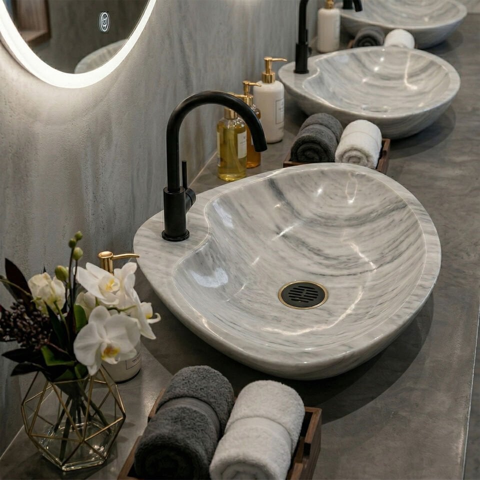 Prıme Mermer Çanak Lavabo