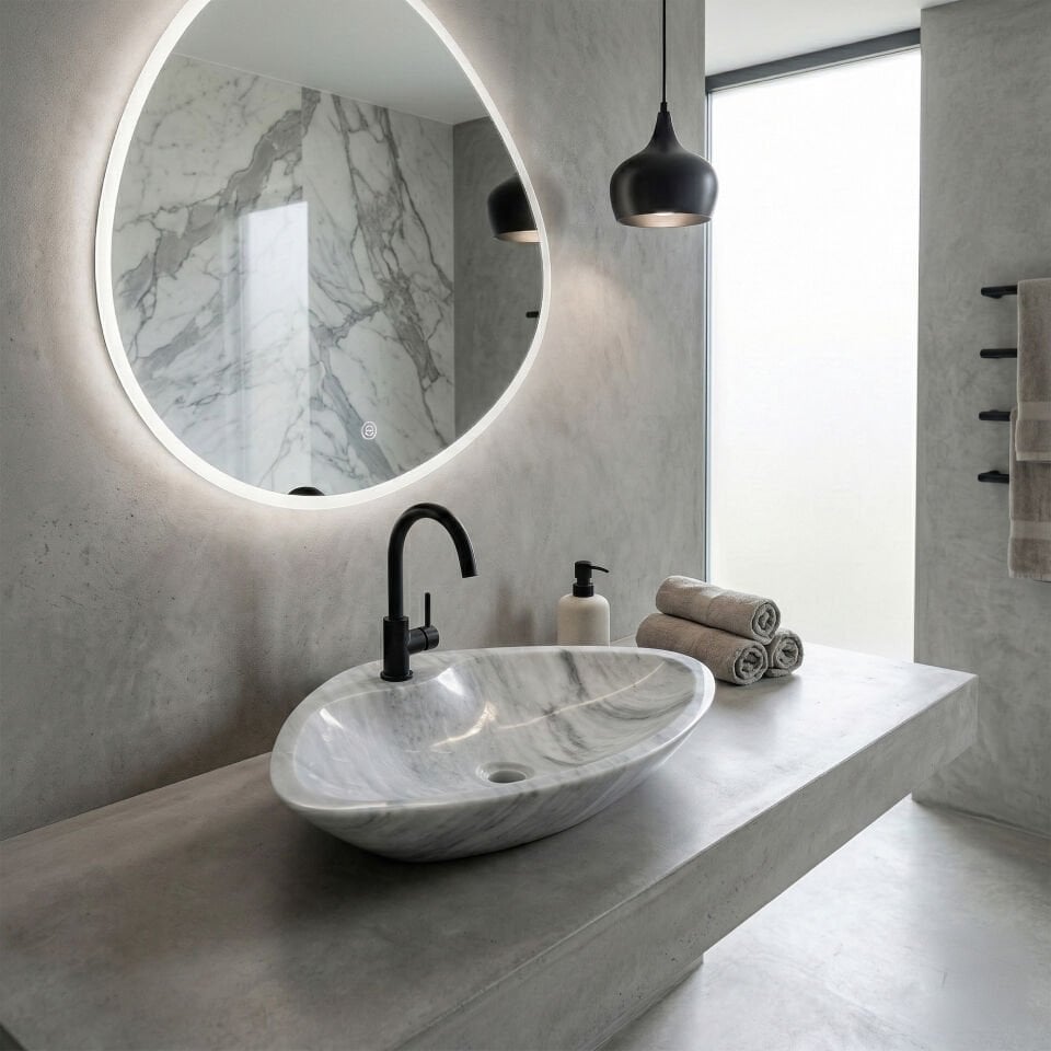 Prıme Mermer Çanak Lavabo