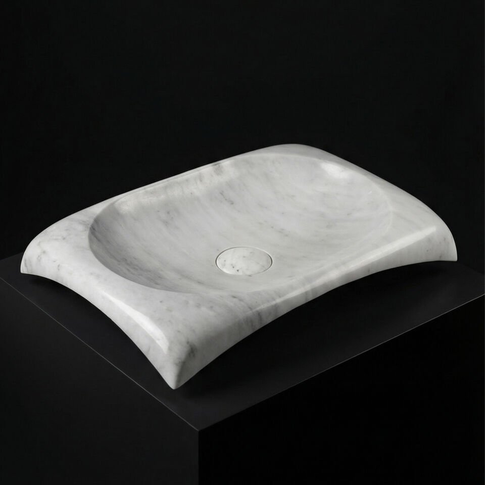 Mono Mermer Blok Lavabo