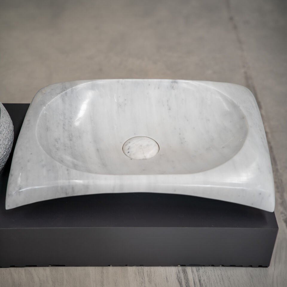 Mono Mermer Blok Lavabo