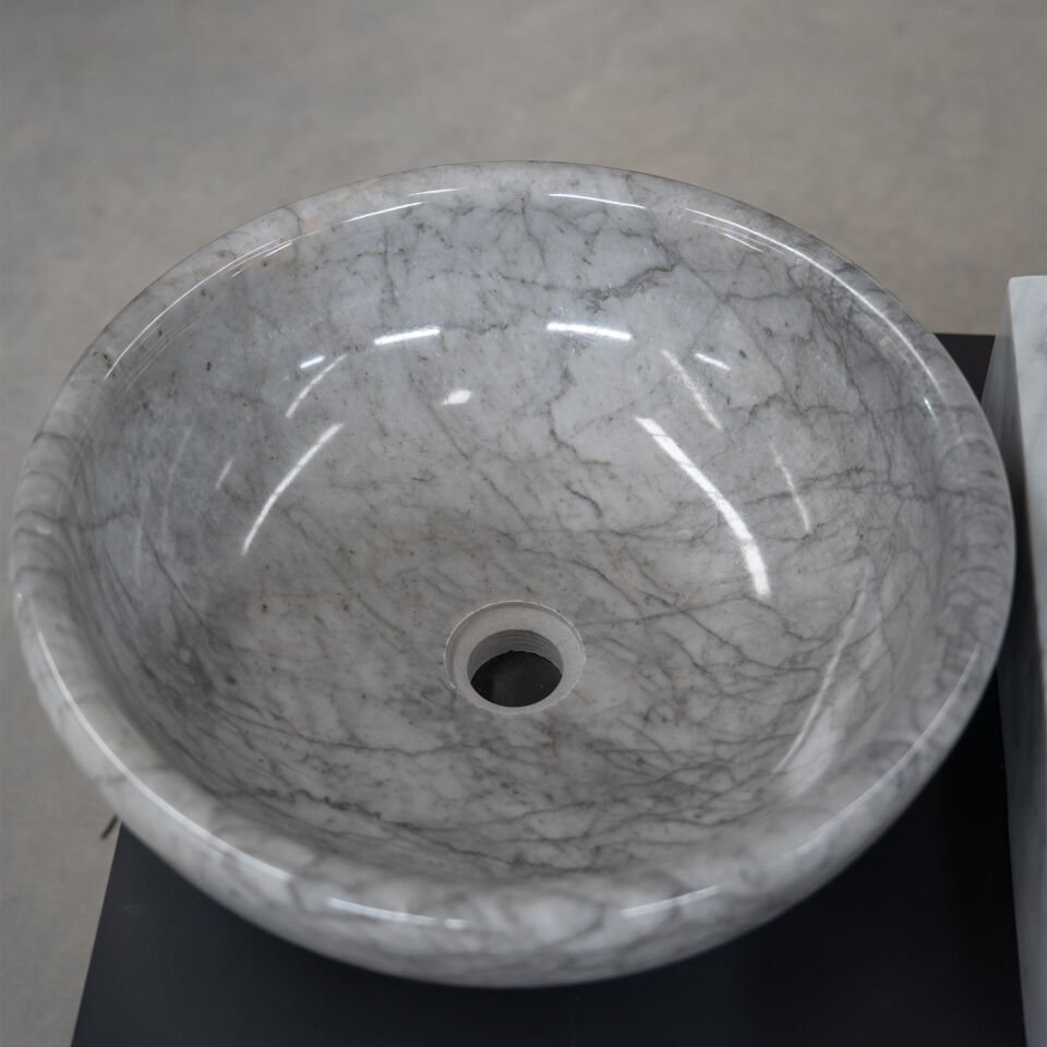 Luxe Dark Mermer Çanak Lavabo