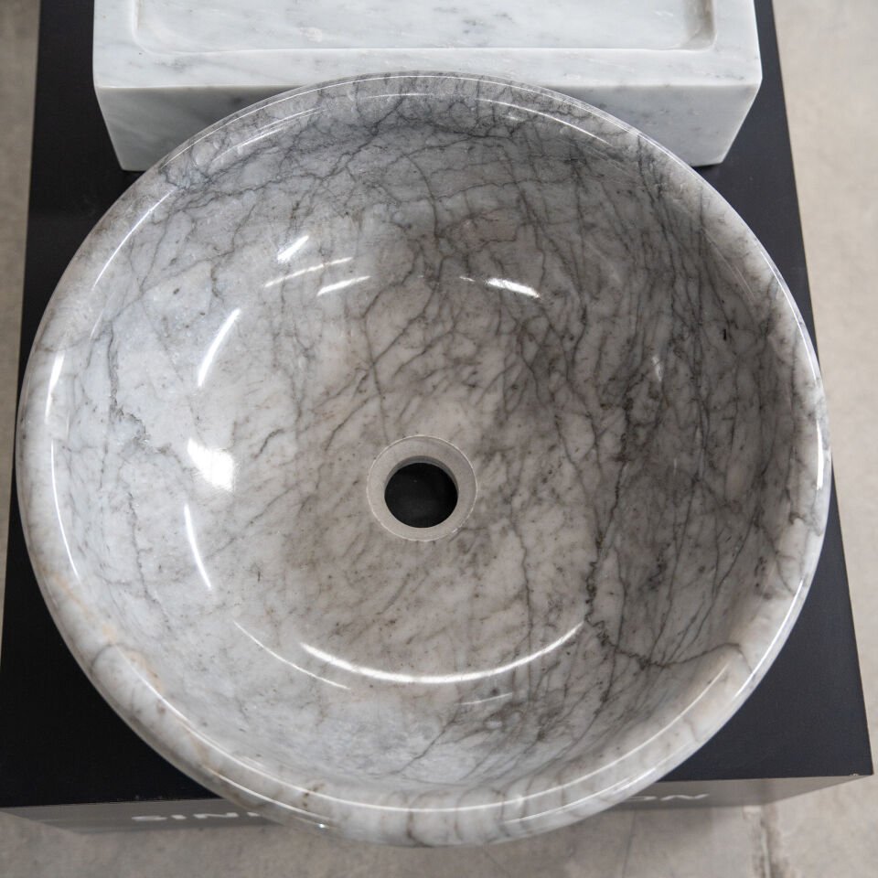 Luxe Dark Mermer Çanak Lavabo
