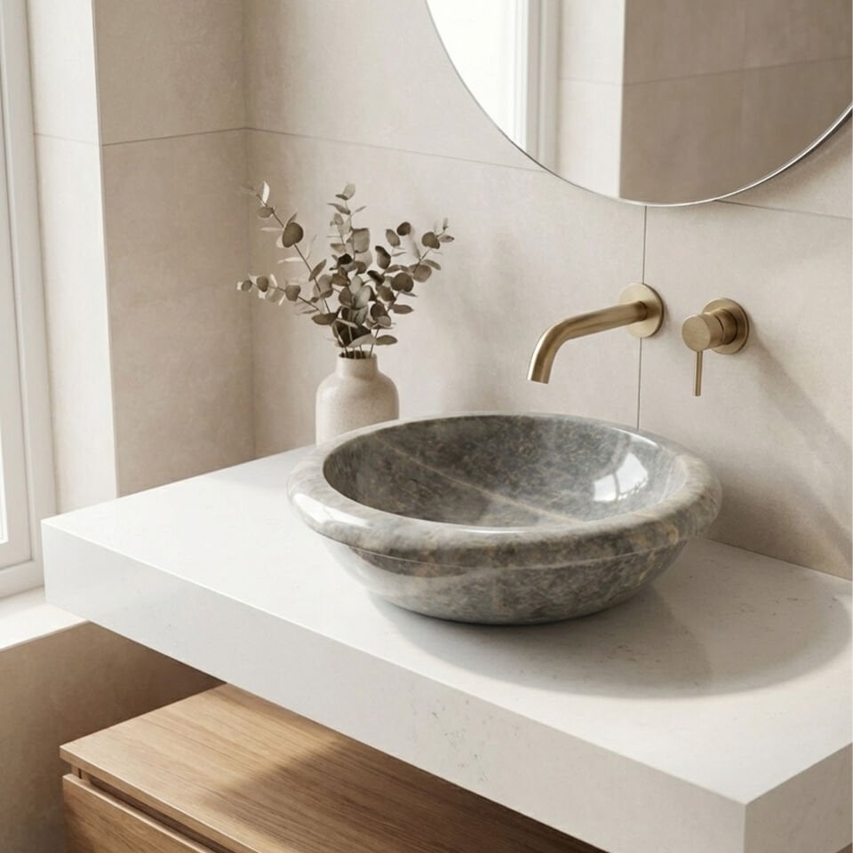 Glint Mermer Çanak Lavabo