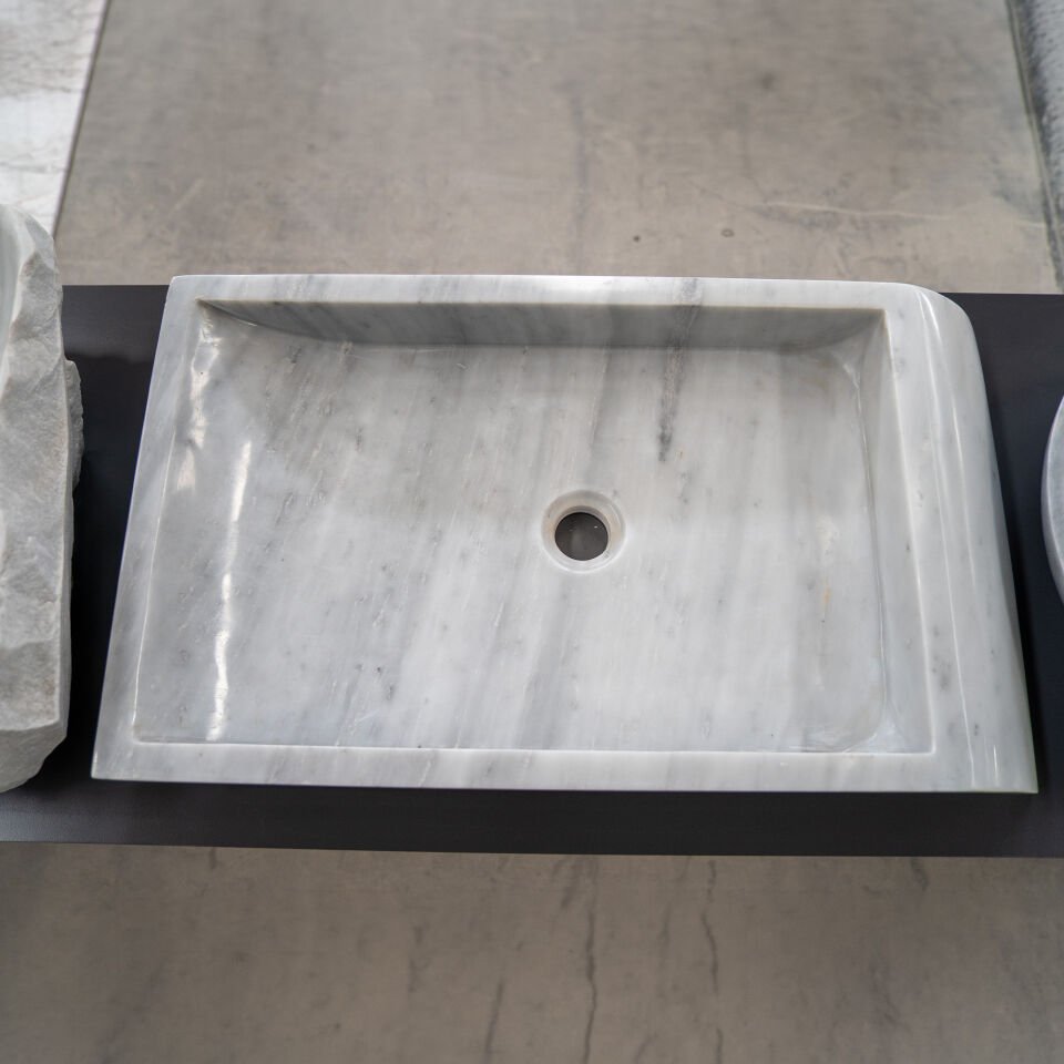 Flow Mermer Blok Lavabo