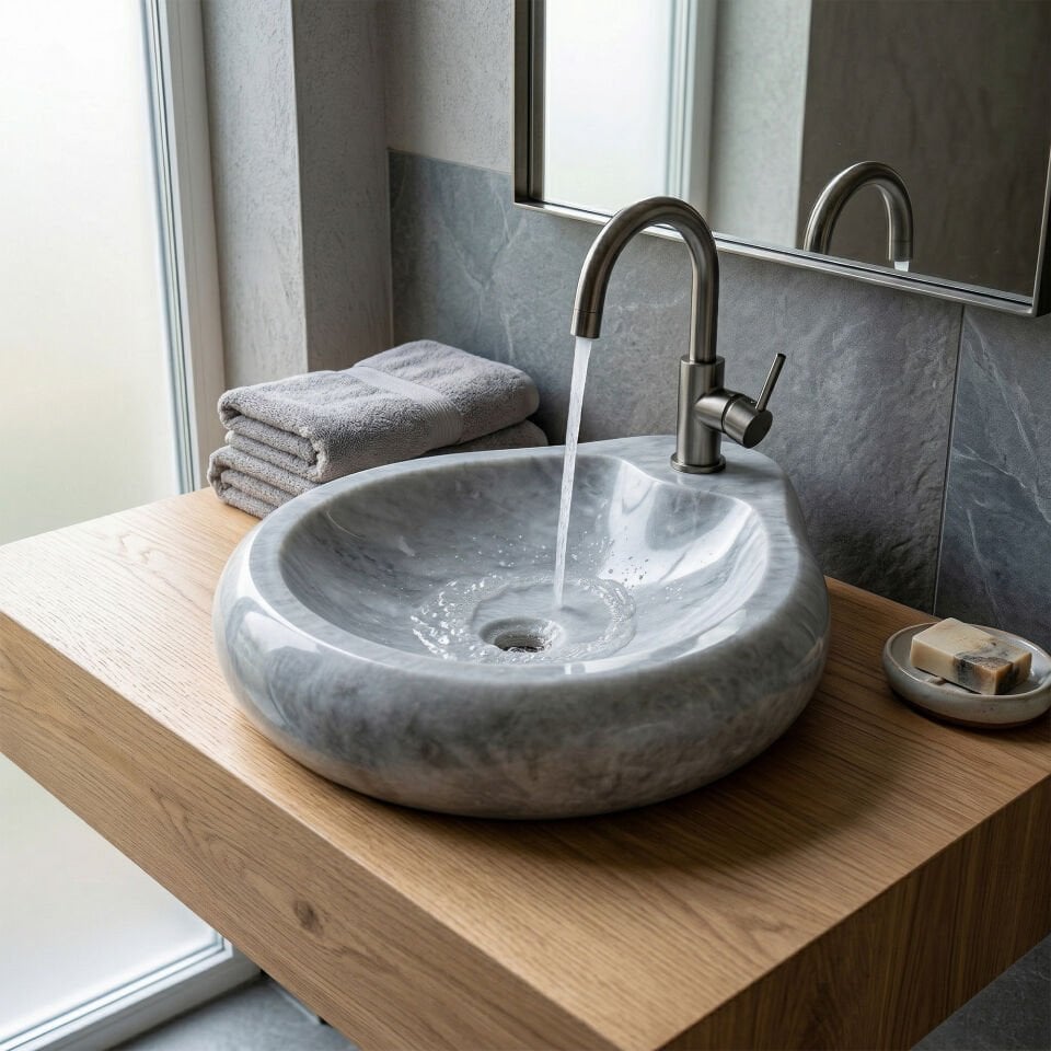 ERA Mermer Çanak Lavabo