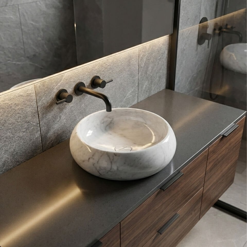 Elite Mermer Çanak Lavabo