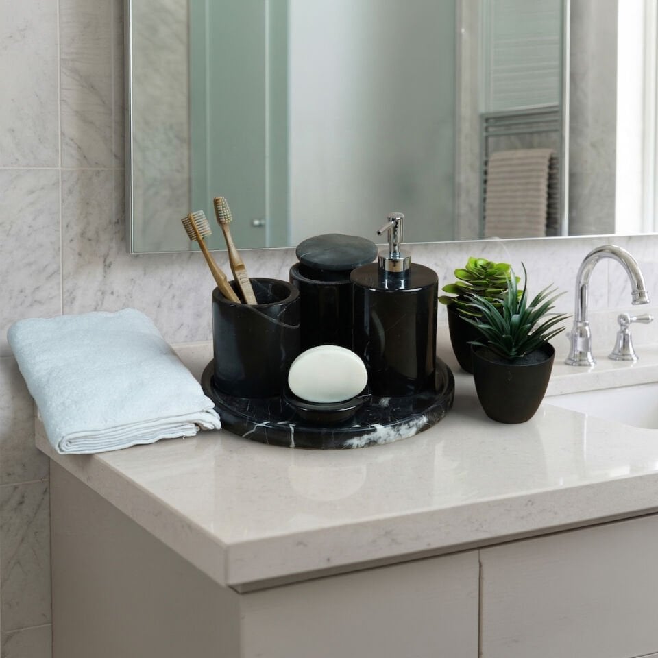 Doğal Mermer Banyo Seti 5’li