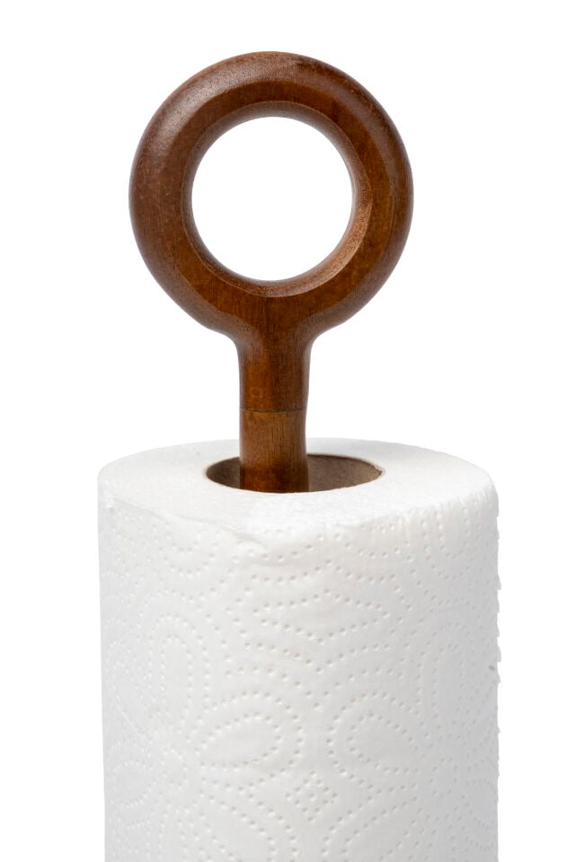 Acacia Akasya Halka Detaylı Kağıt Havlu Standı (33 cm)