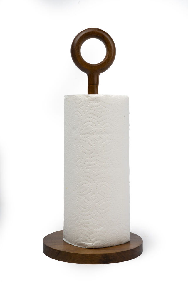 Acacia Akasya Halka Detaylı Kağıt Havlu Standı (33 cm)