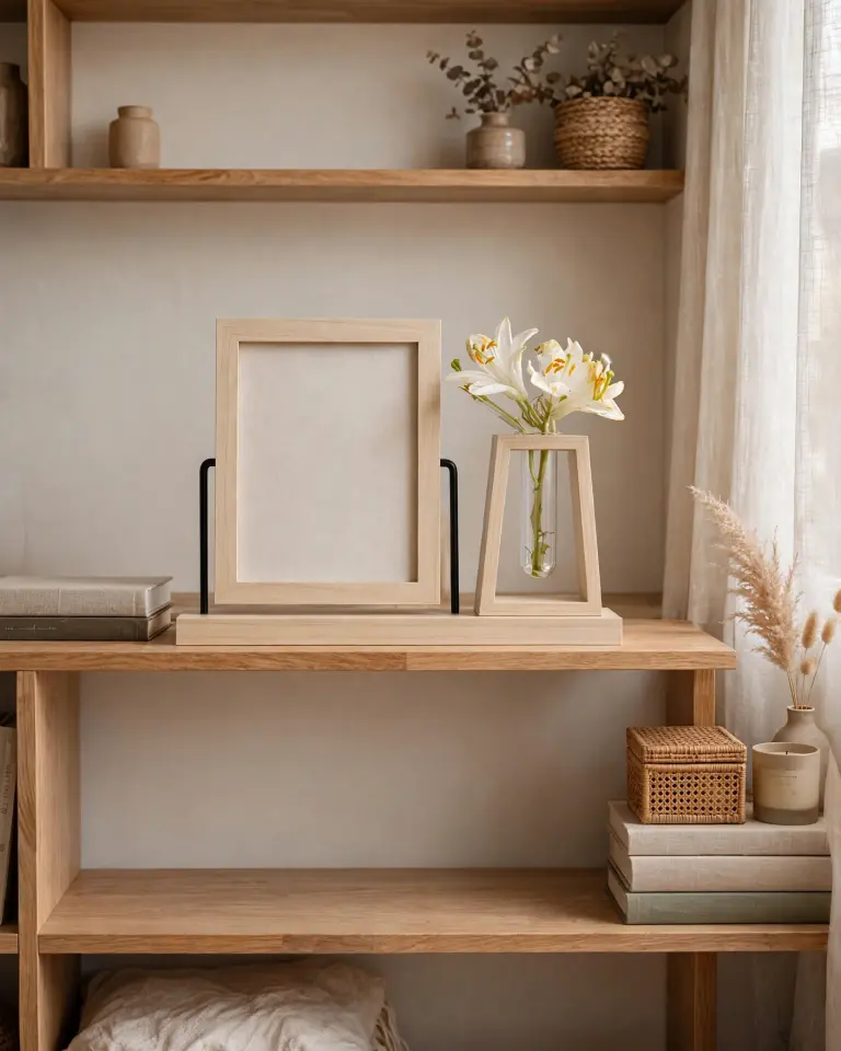 Frame & Flora Askılı Fotoğraf Çerçevesi ve Vazo 5''x7''