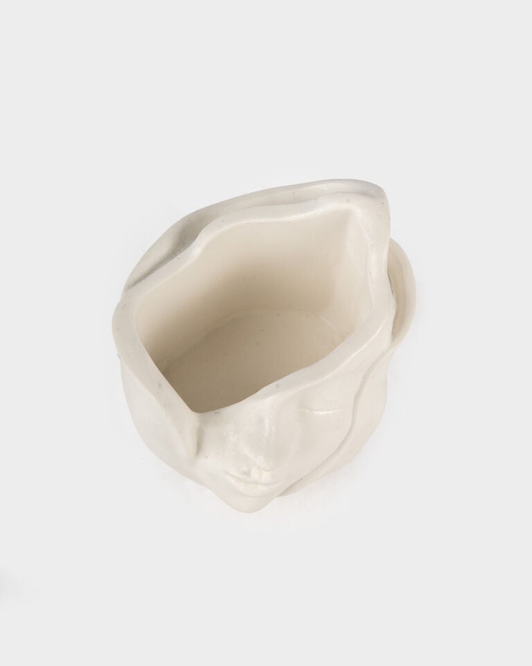 Soul Seramik Büst Mumluk Beyaz (10x8 cm)