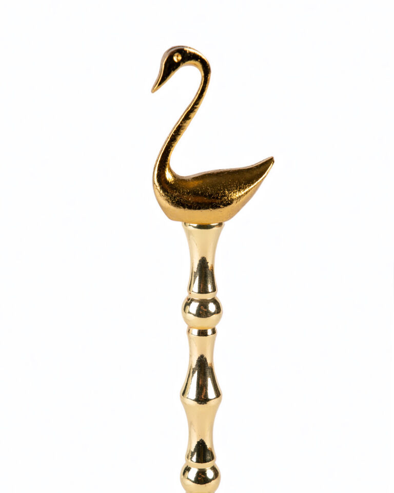 Swan Mermer Tabanlı Metal Kağıt Havluluk Gold (15x30 cm)