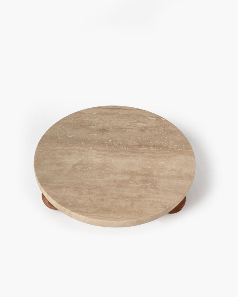 Nora Mermer  Sunum Standı Traverten (30 cm)