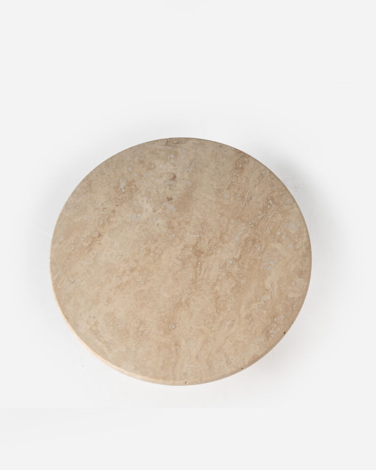 Nora Mermer Kek Standı Traverten (25 cm)